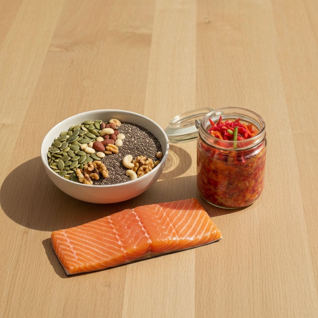 Kombinacija riba, orašastih plodova i fermentirane hrane